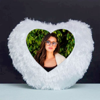 Heart Shape white pillow